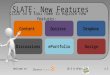 ContentQuizzesDropbox DiscussionsePortfolio Design Click on a tool name to explore new features: Welcome to 10.3 & ePortfolio 4.3 SLATE: New Features