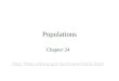 Populations Chapter 24 