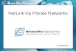 1 NetLink Ka Private Networks Confidential. Agenda –Introductions –Overview of Broad Sky Networks –Partnership with Hughes –NetLink Ka Private Network