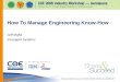 How To Manage Engineering Know-How Jeff Moffa Emergent Systems