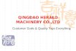 QINGDAO HERALD MACHINERY CO.,LTD Customer Gods & Quality Tops Everything