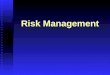Risk Management. 35 Risk Definitions Risk Management The practice of dealing with project risk. It includes planning for risk, assessing risk, developing