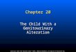 Elsevier items and derived items © 2007, 2002 by Saunders, an imprint of Elsevier Inc. Chapter 20 The Child With a Genitourinary Alteration