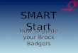 SMART Start How to guide your Brock Badgers. What’s for you @ Brock U