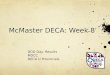 McMaster DECA: Week 8 DDD Day: Results MDCC DECA U Provincials