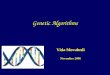 Genetic Algorithms Vida Movahedi November 2006. Contents What are Genetic Algorithms? From Biology … Evolution … To Genetic Algorithms Demo
