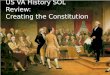 US VA History SOL Review: Creating the Constitution