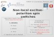Non-local exciton- polariton spin switches Laboratoire Kastler Brossel, Paris (experimental part) : C. Adrados R. Hivet J. Lefr¨re A.Amo E. Giacobino and