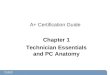 A+ Certification Guide Chapter 1 Technician Essentials and PC Anatomy