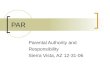 PAR Parental Authority and Responsibility Sierra Vista, AZ 12-31-06