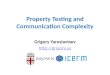 Property Testing and Communication Complexity Grigory Yaroslavtsev 