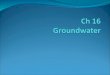 Ground water: H 2 O beneath the Earth’s surface Aquifer: rock or sediment that stores ground water