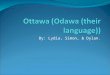 By: Lydia, Simon, & Dylan.. How The Ottawa's Interact With Other Tribes. The Ottawa's’ traded with other tribes and travelers. The Ottawa traveled all
