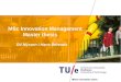 MSc Innovation Management Master thesis Ed Nijssen / Hans Berends