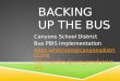 BACKING UP THE BUS Canyons School District Bus PBIS Implementation Allan.whitmore@canyonsdistrict.org Eden.steffey@canyonsdistrict.org