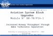 International Civil Aviation Organization Aviation System Block Upgrades Module N° B0-70/PIA-1 Increased Runway Throughput through Wake Turbulence Separation