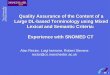 Quality Assurance of the Content of a Large DL-based Terminology using Mixed Lexical and Semantic Criteria: Experience with SNOMED CT Alan Rector, Luigi
