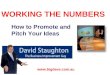 WORKING THE NUMBERS David Staughton  How to Promote and Pitch Your Ideas
