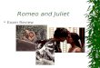 Romeo and Juliet  Exam Review. Name That Character