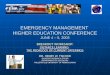 EMERGENCY MANAGEMENT HIGHER EDUCATION CONFERENCE JUNE 4 – 5, 2003 BREAKOUT WORKSHOP: DISTANCE LEARNING: THE PEDAGOGY OF CURRENT OFFERINGS DR. HENRY W