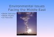 Environmental Issues Facing the Middle East Water Pollution Water Rights Oil Pollution