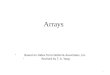 Arrays 1 -Based on slides from Deitel & Associates, Inc. - Revised by T. A. Yang