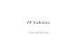 AP Statistics Course Review. Exploring Data Variables can be categorical or quantitative Discrete or continuous For categorical data, we use bar charts
