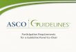 Participation Requirements for a Guideline Panel Co-Chair