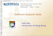 Software Analysis Tools Felix Wu University of Hong Kong Northeast Asian Power Grid Interconnection Shenzhen ， May 7, 2002