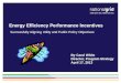 Energy Efficiency Performance Incentives Successfully Aligning Utility and Public Policy Objectives By Carol White Director, Program Strategy April 17,