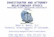 I NVESTIGATOR AND A TTORNEY R ELATIONSHIP E THICS P ROFESSIONAL P RIVATE I NVESTIGATORS A SSOCIATION OF C OLORADO M AY 05, 2010 Dean A. Beers, CLI Forensic