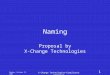 Monday, October 27, 2003 X-Change Technologies—Compliance proposal 1 Naming Proposal by X-Change Technologies