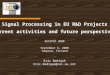 Signal Processing in EU R&D Projects Current activities and future perspectives EUSIPCO 2000 September 6, 2000 Tampere, Finland Eric Badiqué Eric.Badique@cec.eu.int