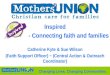Inspired - Connecting faith and families Catherine Kyte & Sue Wilson (Faith Support Officer) ~ (Central Action & Outreach Coordinator) Changing Lives,