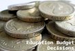 Education Budget Decisions February 2014. Council budget by department 2013/14