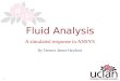 1 By Terence James Haydock Fluid Analysis A simulated response in ANSYS