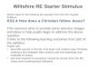 Wiltshire RE Starter Stimulus Starter ideas for the following key question from the 2011 Agreed Syllabus: KS2.4 How does a Christian follow Jesus? This