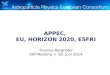 APPEC, EU, HORIZON 2020, ESFRI Thomas Berghöfer KAT-Meeting  30. Juni 2014