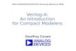 Verilog-A: An Introduction for Compact Modelers Geoffrey Coram MOS-AK/ESSDERC/ESSCIRC Workshop (Montreux 2006)