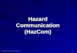 1 Rochester Institute of Technology Hazard Communication (HazCom)