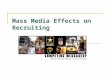 Mass Media Effects on Recruiting. Agenda Purpose- Nate Garcia Literature Review- Brandan Schulze Methods- Jon McMillan Results- Natalie Granger Discussion-