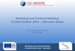 Workshop and Technical Meeting 15,16th October 2014 - Valenzano Workshop and Technical Meeting 15,16th October 2014 – Valenzano (Italy) Ing. Massimiliano