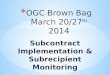 Subcontract Implementation & Subrecipient Monitoring