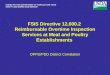 FSIS Directive 12,600.2 Reimbursable Overtime Inspection Services at Meat and Poultry Establishments OPPD/PDD District Correlation