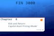 FIN 3000 Chapter 8 Risk and Return: Capital Asset Pricing Model Liuren Wu
