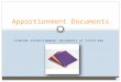 FINDING APPORTIONMENT DOCUMENTS AT CCCCO.EDU Apportionment Documents