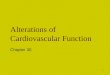 1 Alterations of Cardiovascular Function Chapter 30