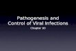 Pathogenesis and Control of Viral Infections Chapter 30
