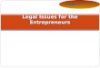 Legal Issues for the Entrepreneurs-Chapter-6
