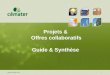 Www.cemater.com Projets & Offres collaboratifs Guide & Synthèse 1